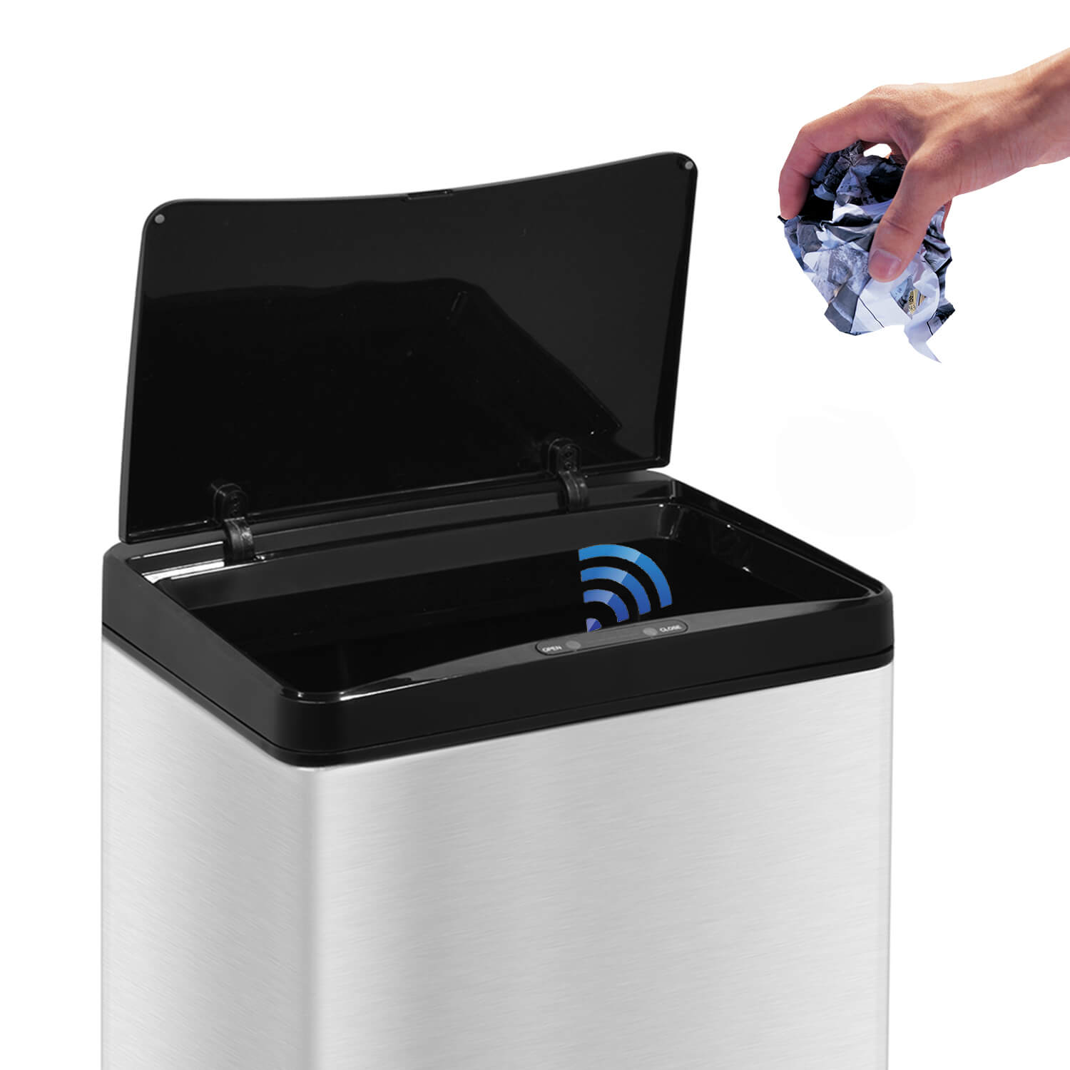 10.6 Gal./ 40 Liter Stylish Rectangular Shape Sensor Bin