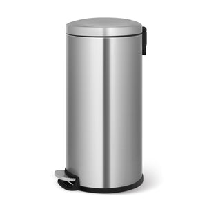 30+5 Liter Stylish Round Shape Stainless Steel Trash Can Combo Arched Lid