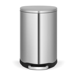 12 Liter Semi Round Step On Stainless Steel Trash Can