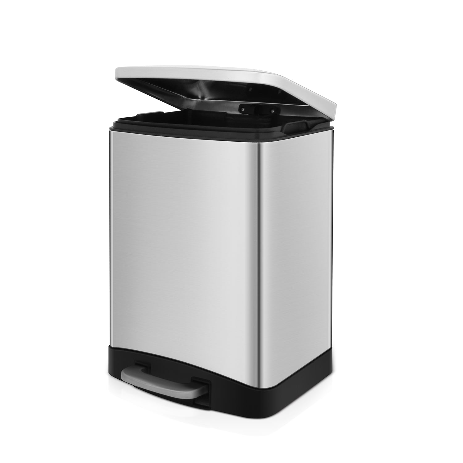 12 Liter Rectangular Shape Step On Stainless Steel Trash Can