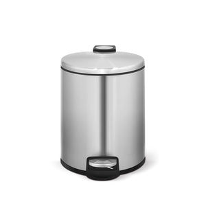 30+5 Liter Stylish Round Shape Stainless Steel Trash Can Combo Thin Lid