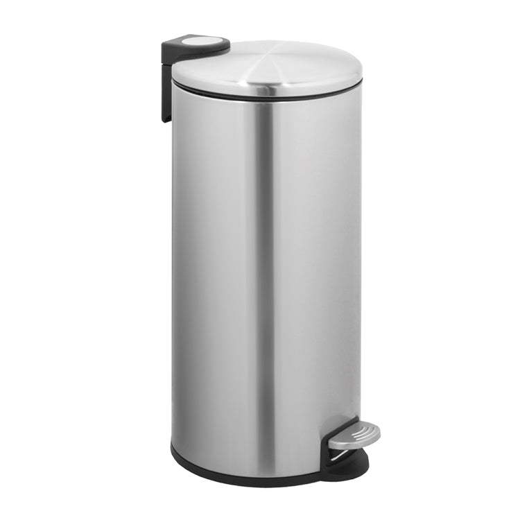 30+5 Liter Stylish Round Shape Stainless Steel Trash Can Combo Thin Lid