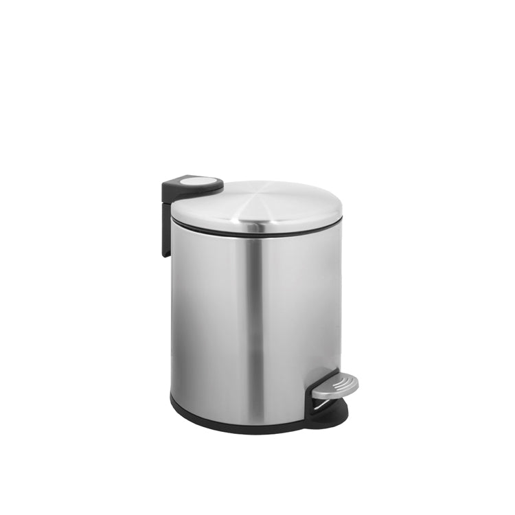 30+5 Liter Stylish Round Shape Stainless Steel Trash Can Combo Thin Lid