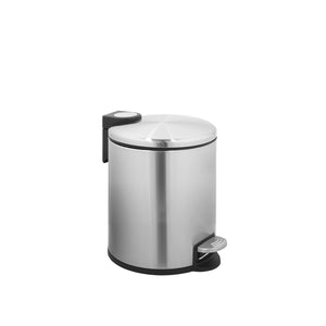 30+5 Liter Stylish Round Shape Stainless Steel Trash Can Combo Thin Lid