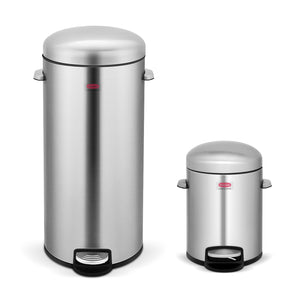 Stainless Steel Step Combo Trash Can