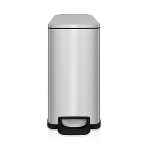 12.9 Gal./ 45 Liter Fingerprint Free Brushed Stainless Steel Rectangular Sensor Kitchen Trash Can