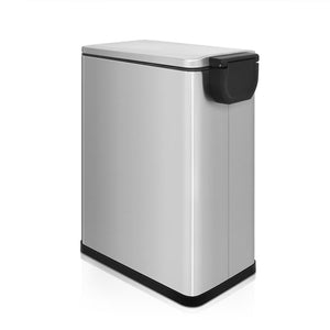 12.9 Gal./ 45 Liter Fingerprint Free Brushed Stainless Steel Rectangular Sensor Kitchen Trash Can